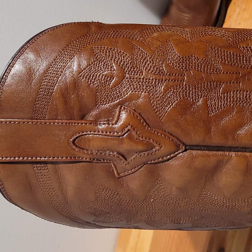Women's Resistol Brown leather cowboy boots size 9 - Picture 12 of 15
